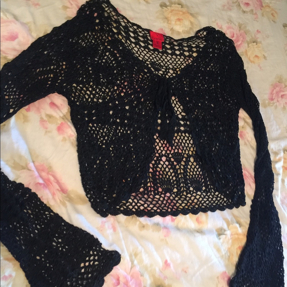 Sparkly, Crochet, knit, long sleeve
